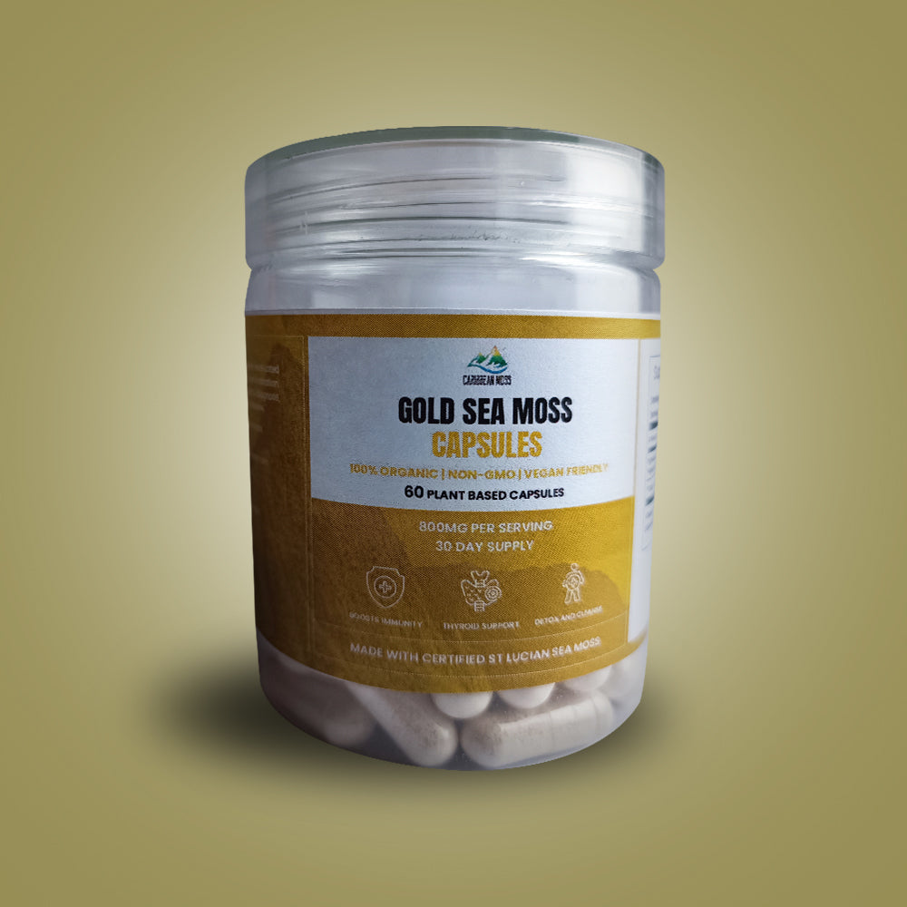 St Lucia Sea Moss Capsules ( Gold Sea Moss )